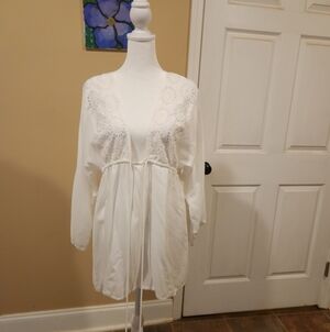 Swim Cover Up In White